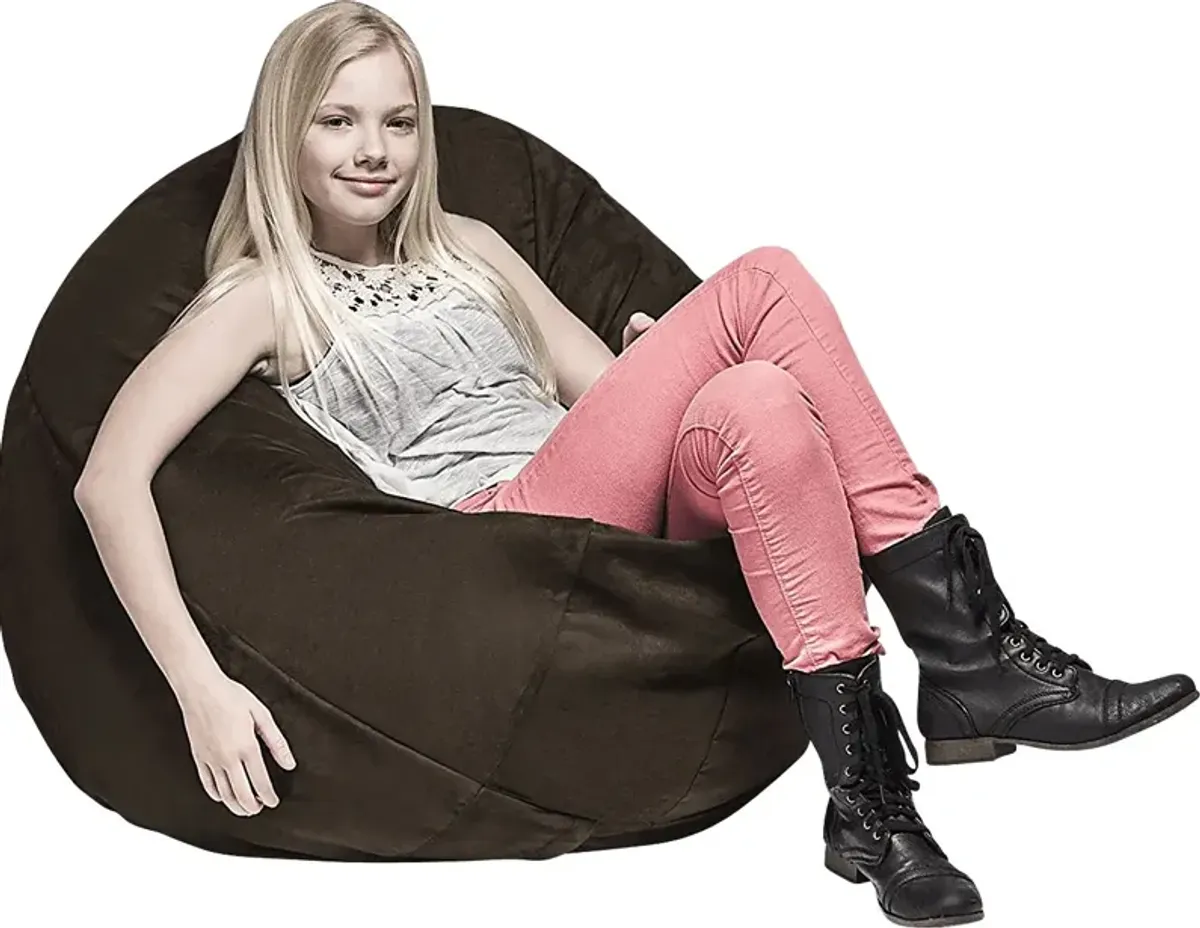 Kids Calix Brown Bean Bag Chair