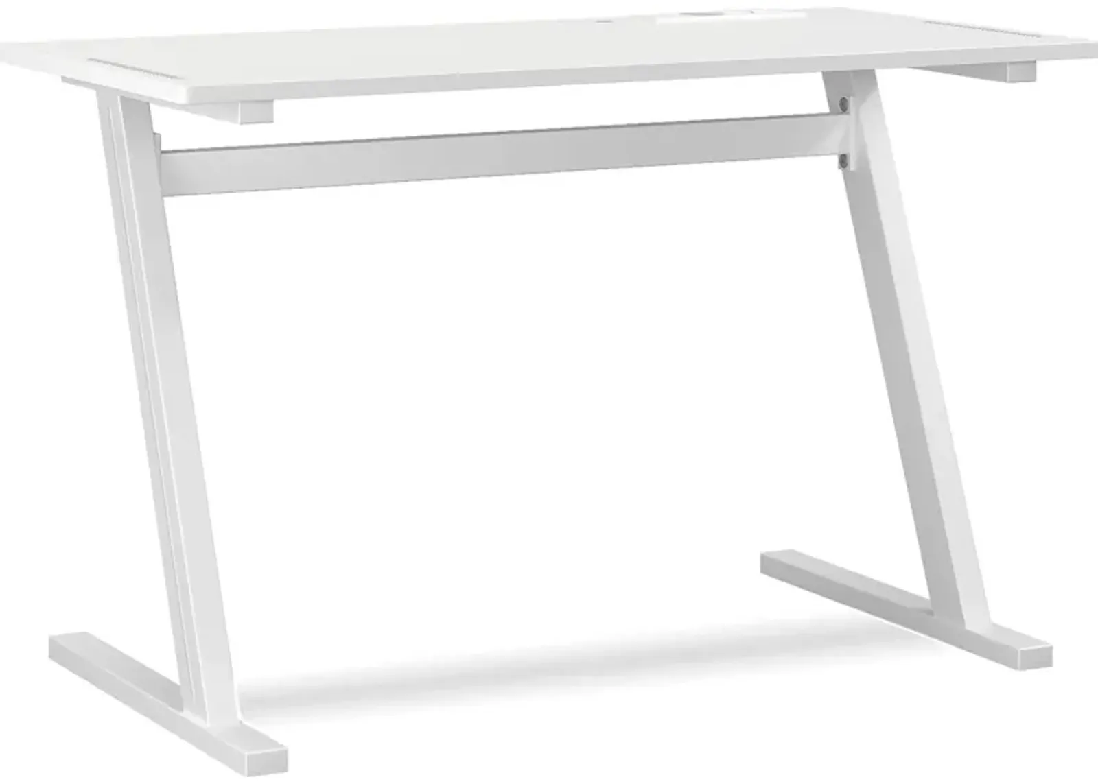 Kids Carbon Optix White Computer Desk with LED Lights