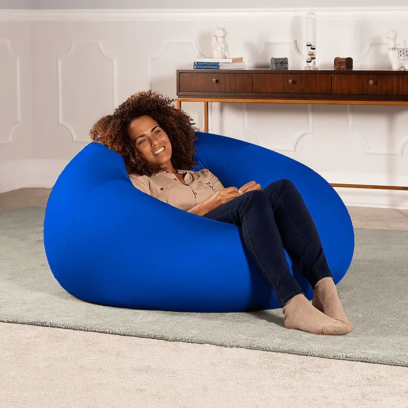 Kids Cloud Nest Large Blue Bean Bag Chair