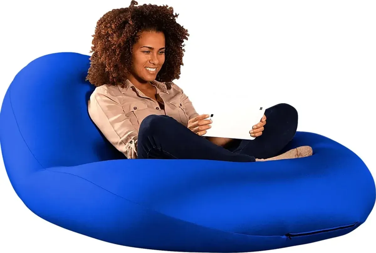 Kids Cloud Nest Large Blue Bean Bag Chair