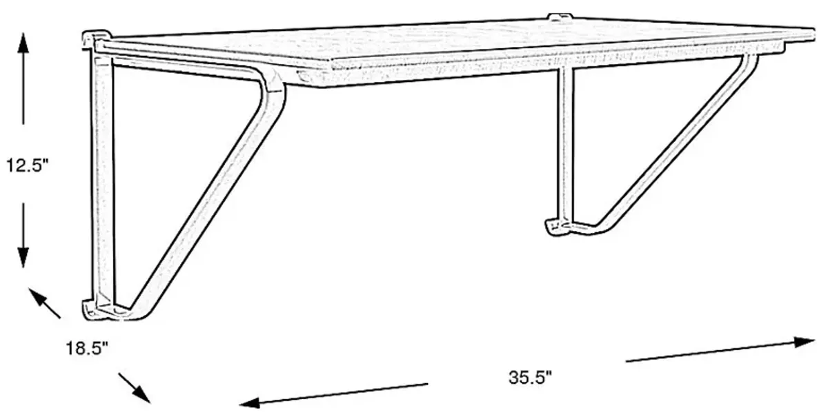 Build-a-Bunk Blue Desk Attachment