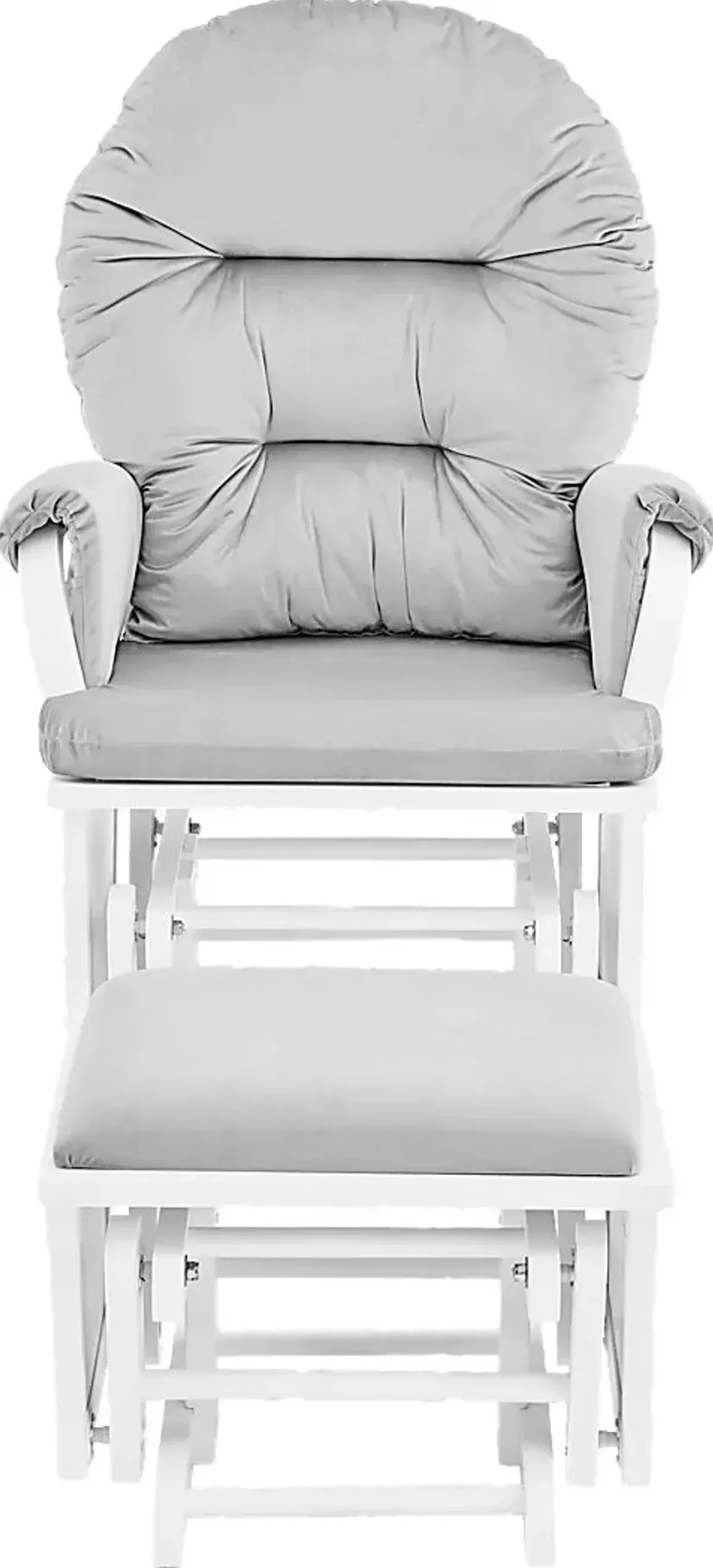 Nursery Faolan Light Gray Glider and Ottoman