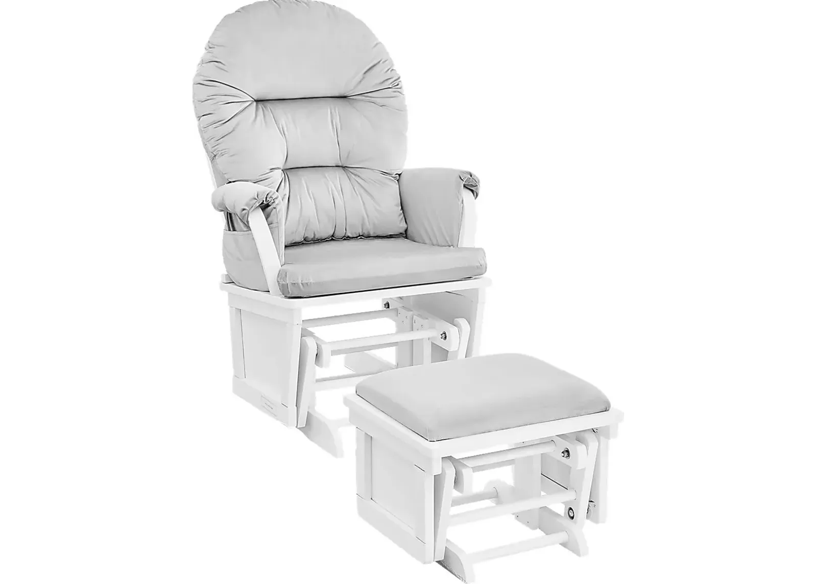 Nursery Faolan Light Gray Glider and Ottoman