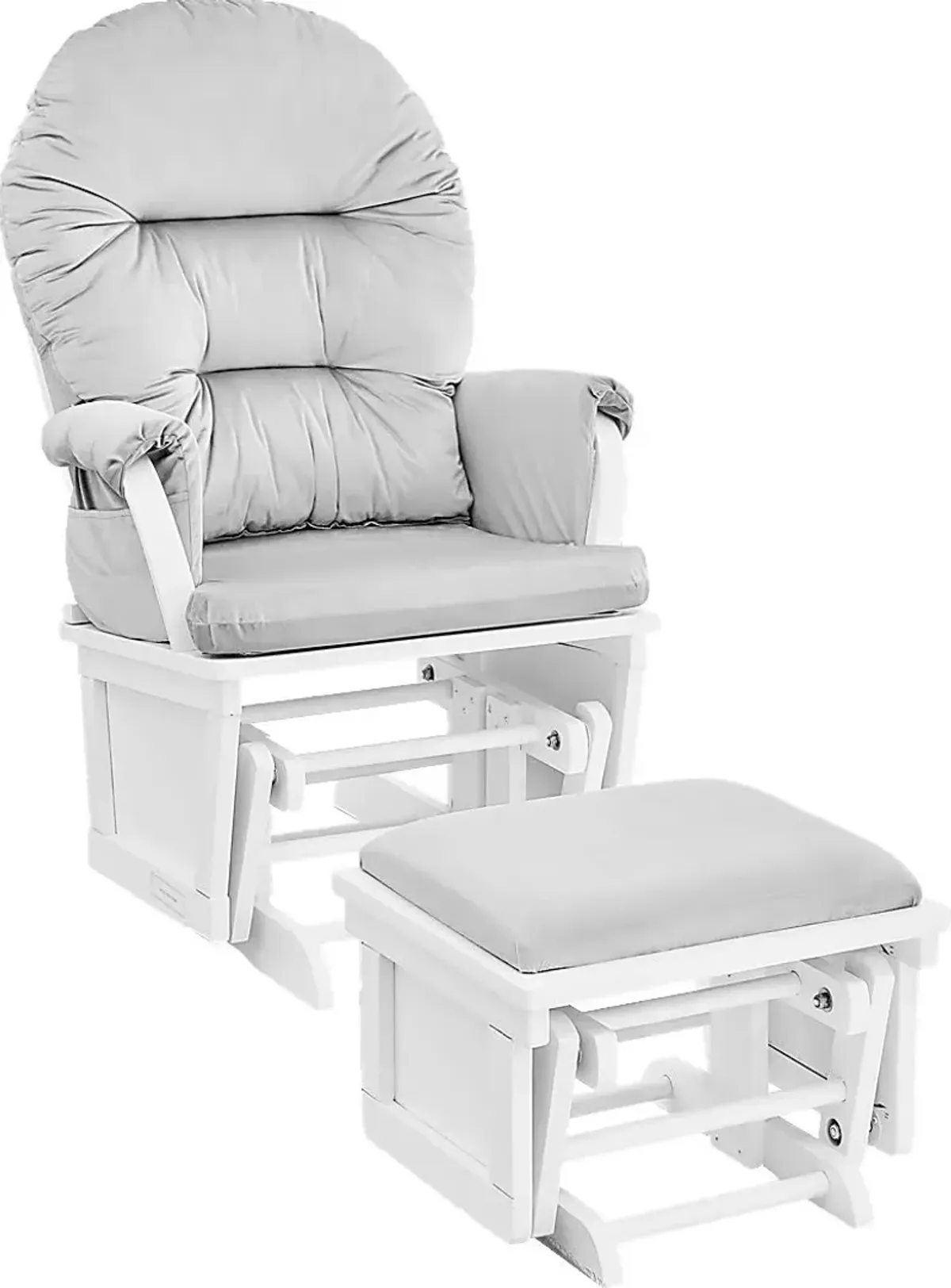 Nursery Faolan Light Gray Glider and Ottoman