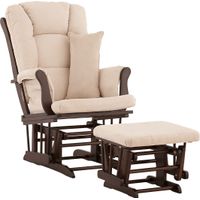 Nursery Stork Craft Tuscany Glider and Ottoman - Espresso/Beige