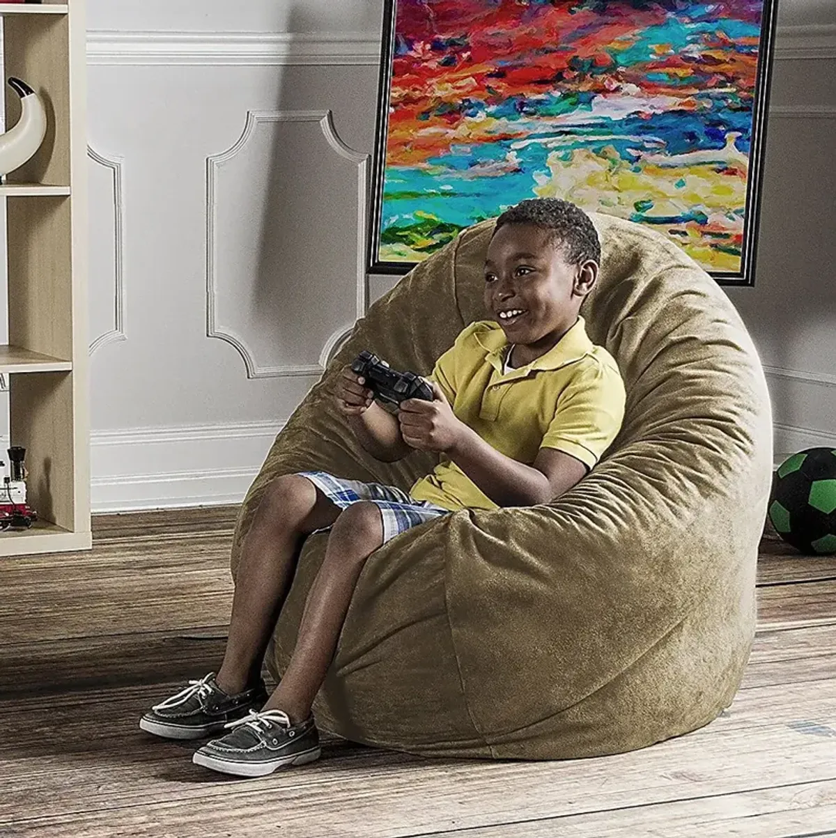 Kids Calix Camel Bean Bag Chair