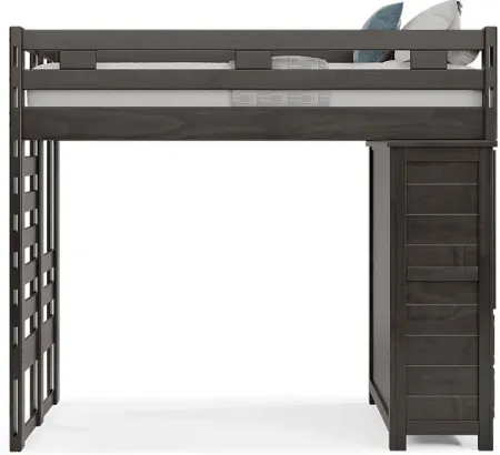Kids Creekside 2.0 Charcoal Twin Loft with Chest