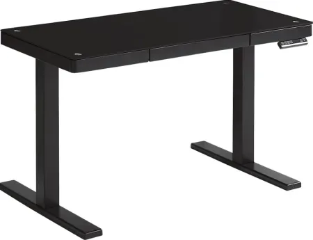 Exeter Place Black Adjustable Desk
