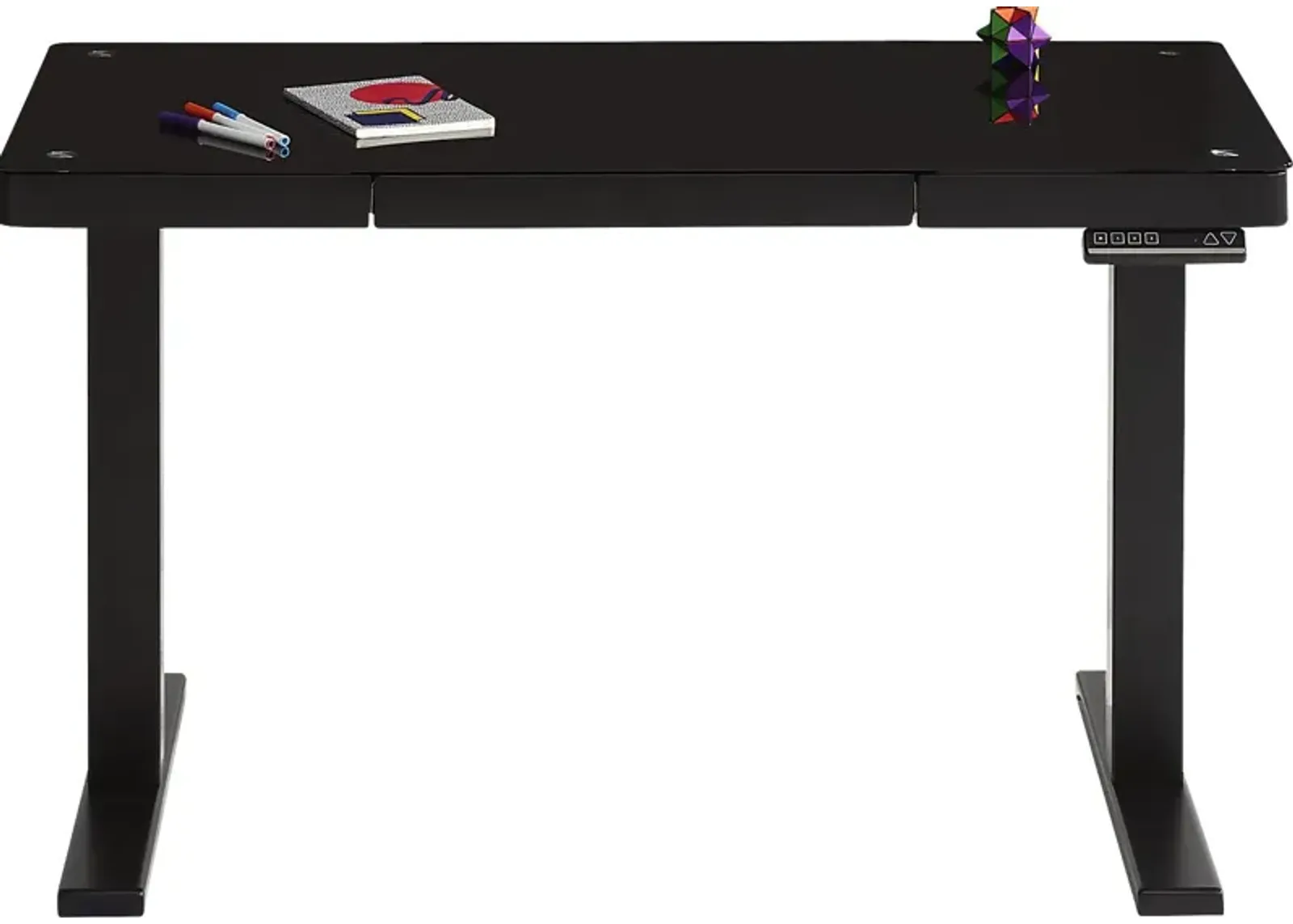 Exeter Place Black Adjustable Desk