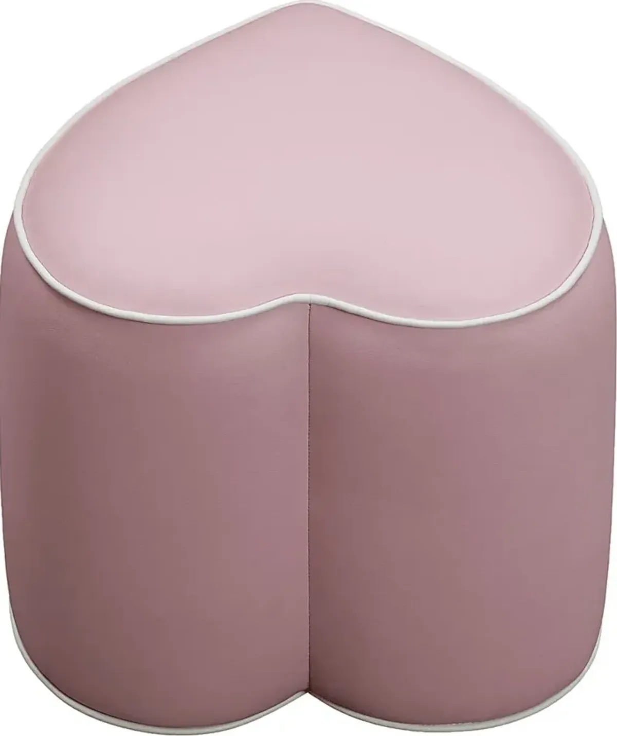 Kids Heartthrob Pink Heart Ottoman