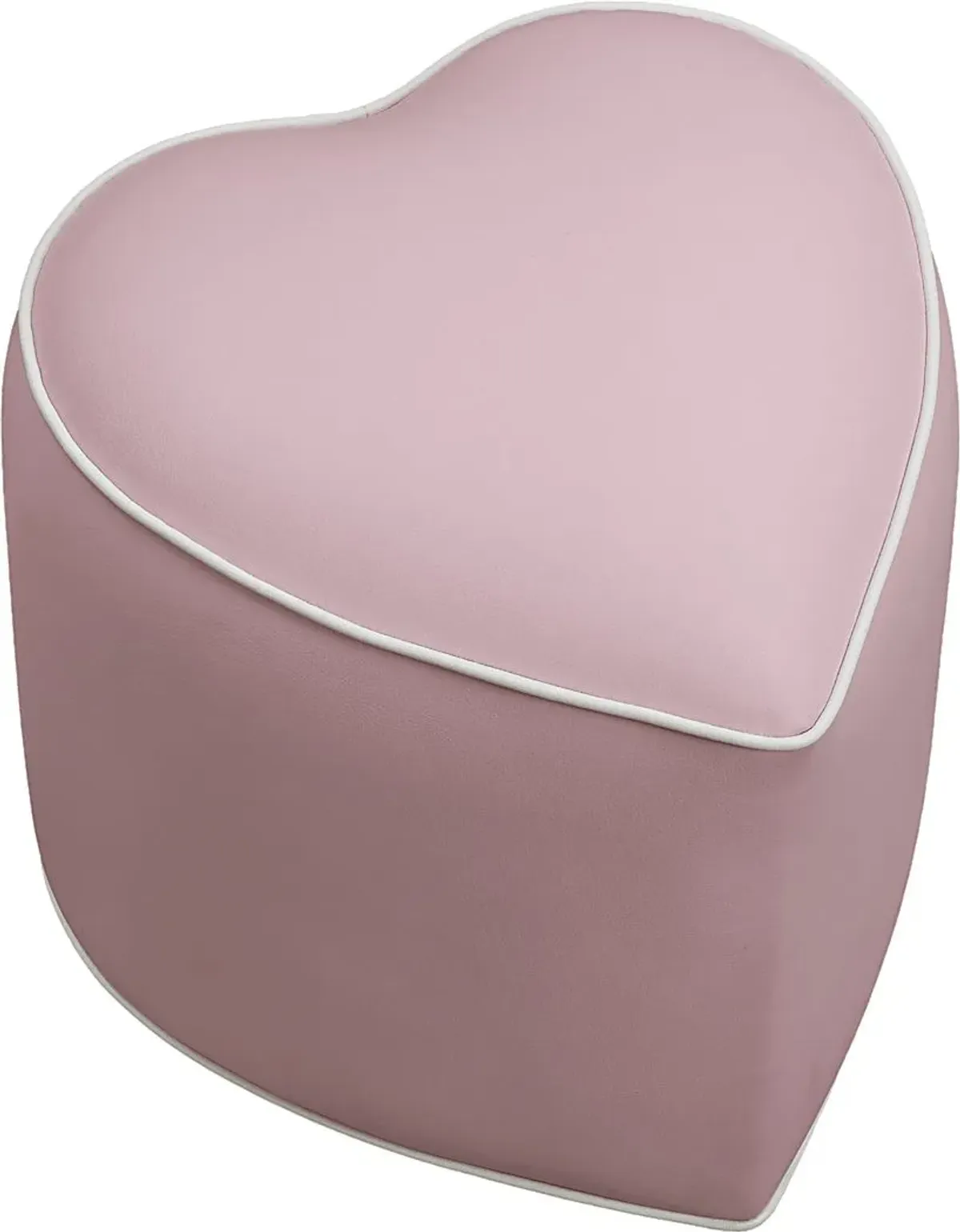 Kids Heartthrob Pink Heart Ottoman