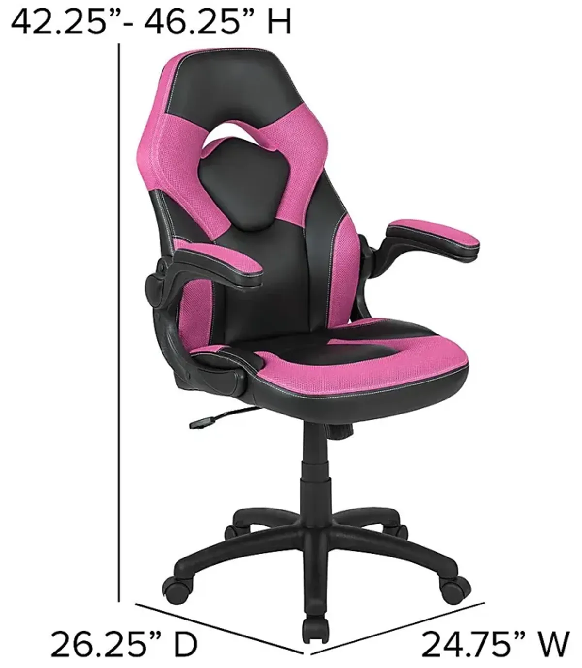 Tournne Pink Office Gaming Chair