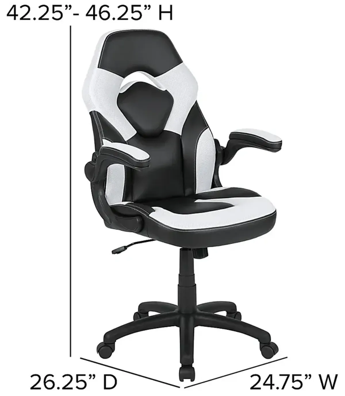 Tournne White Office Gaming Chair