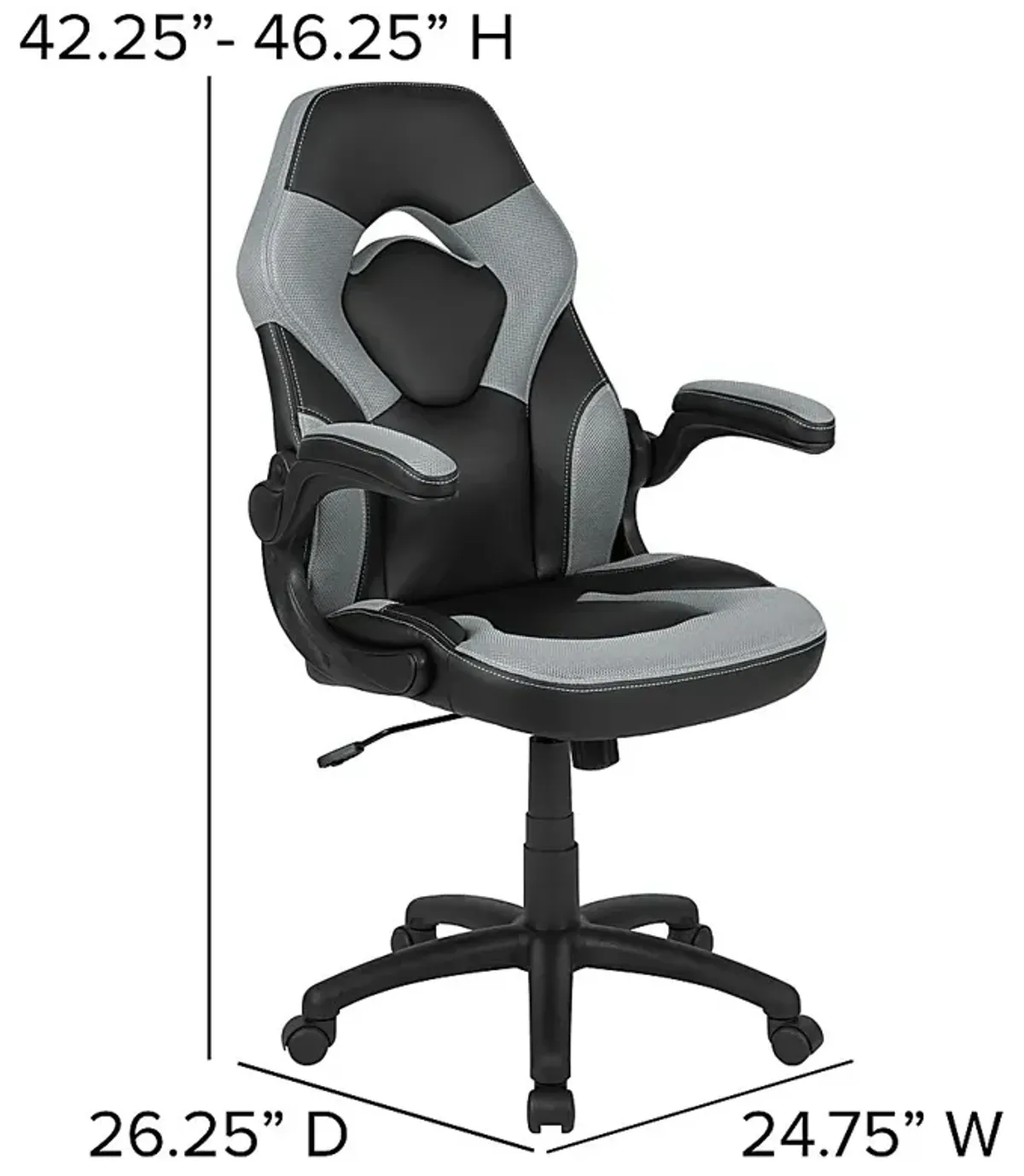 Tournne Gray Office Gaming Chair