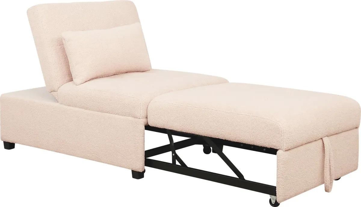 Kids Nimble Blush Sleeper Chair