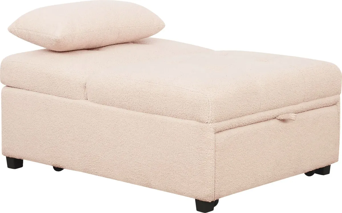 Kids Nimble Blush Sleeper Chair