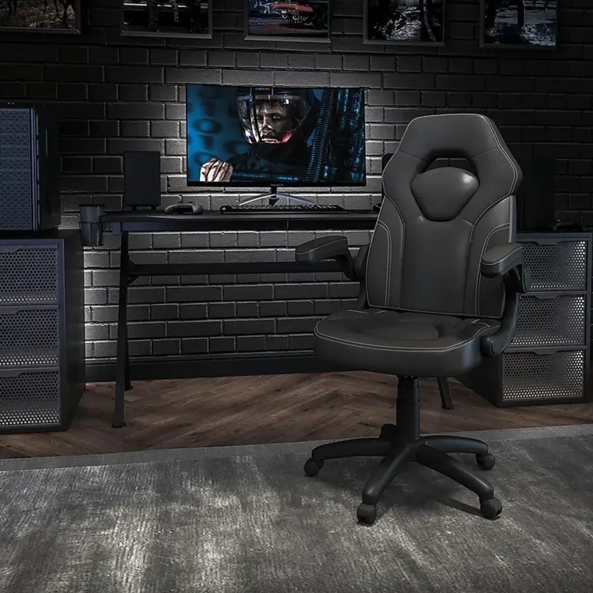 Tournne Black Office Gaming Chair