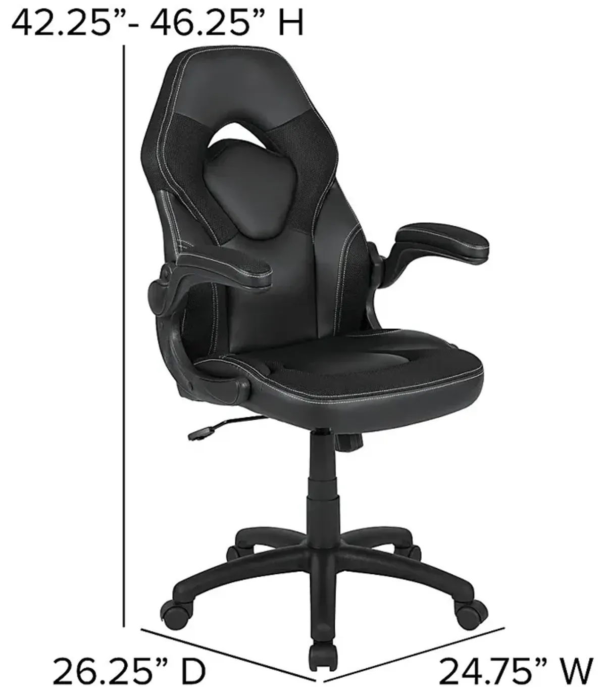 Tournne Black Office Gaming Chair