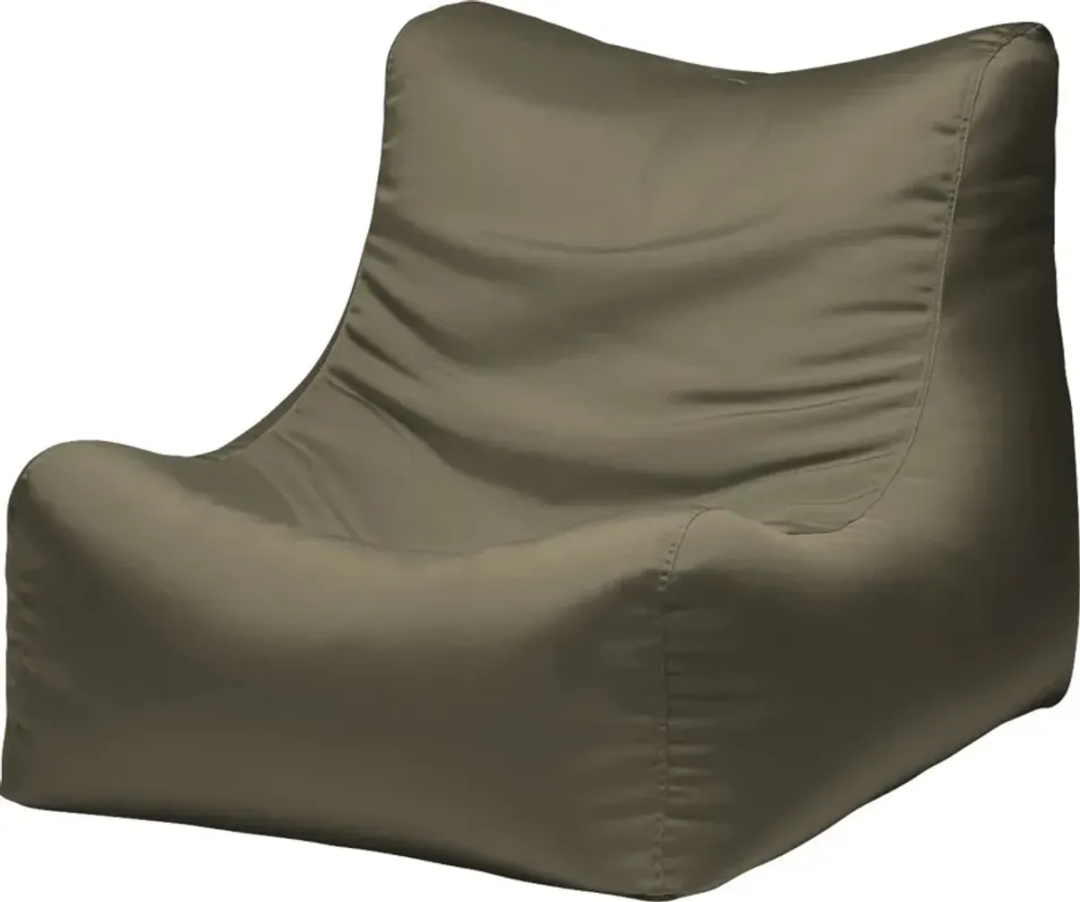 Kids Chatty Garden Taupe Indoor/Outdoor Bean Bag Chair