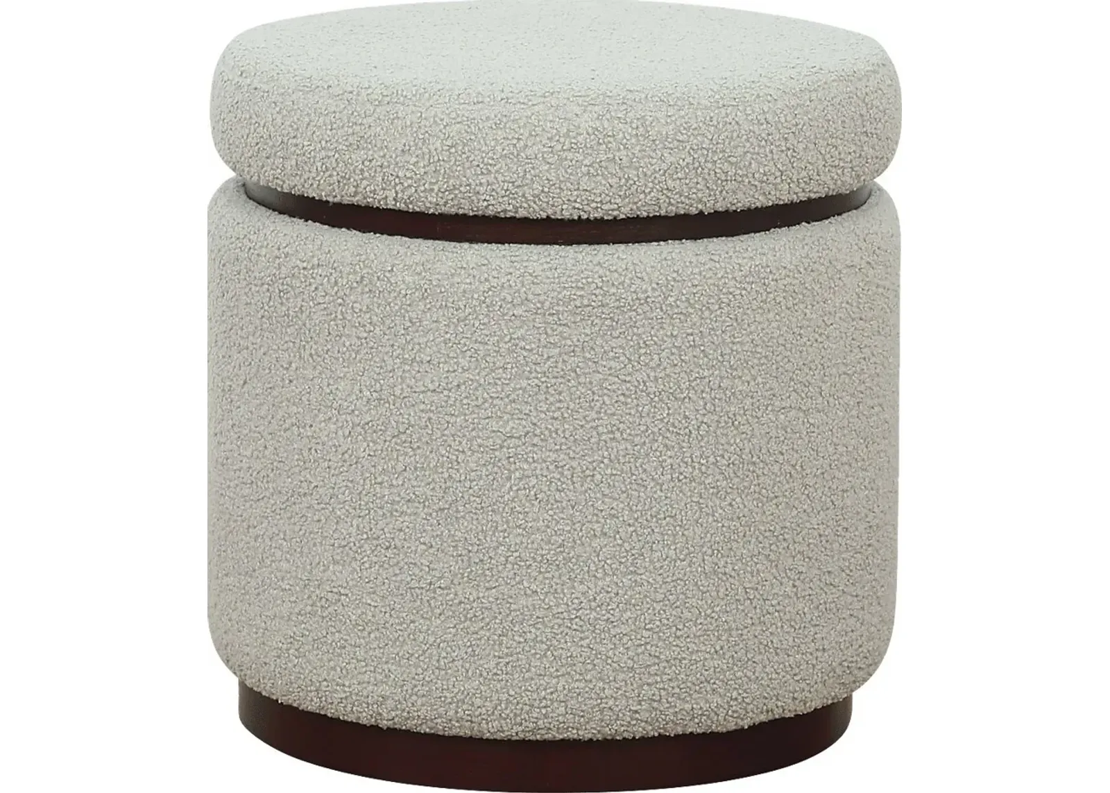 Kids Charleston Light Gray Storage Ottoman