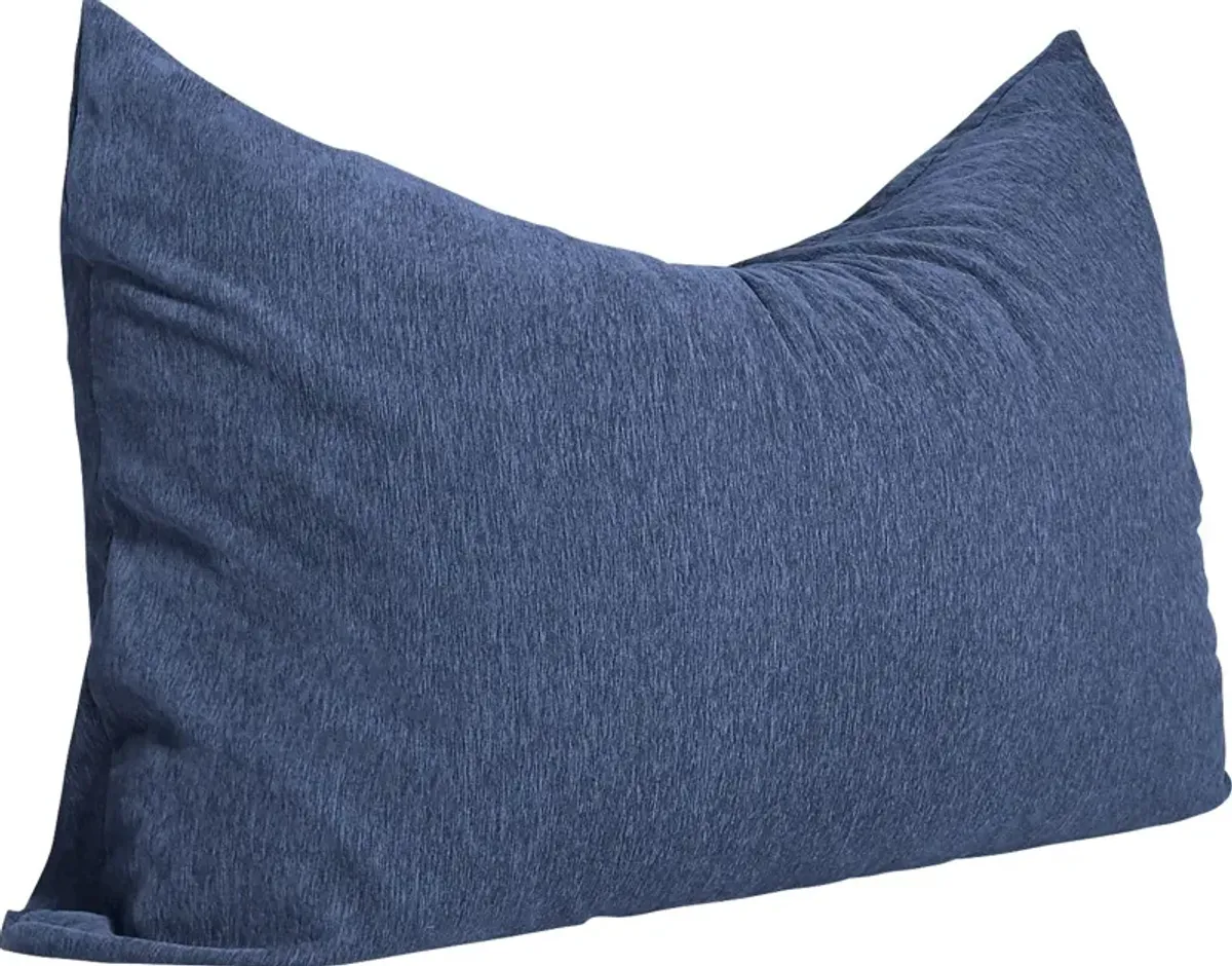 Kids Kimmy Navy Large Bean Bag Chair and Floor Pillow