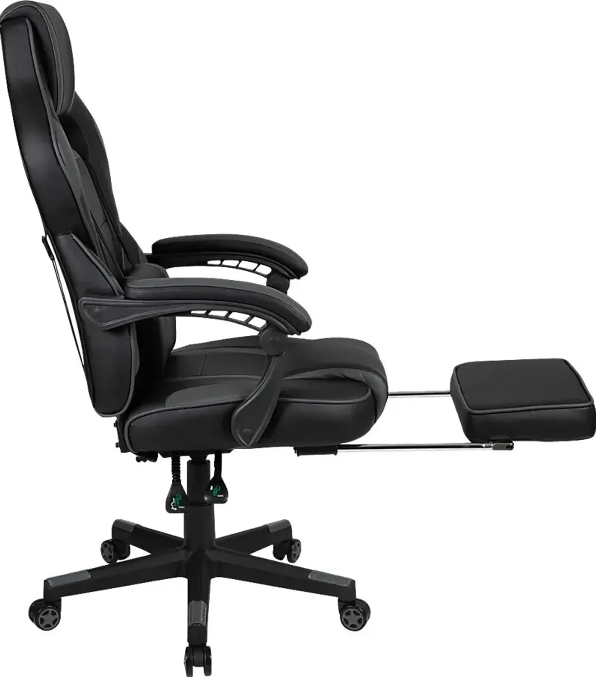 Exfor Gray Ergonomic PC Gaming Chair with Footrest