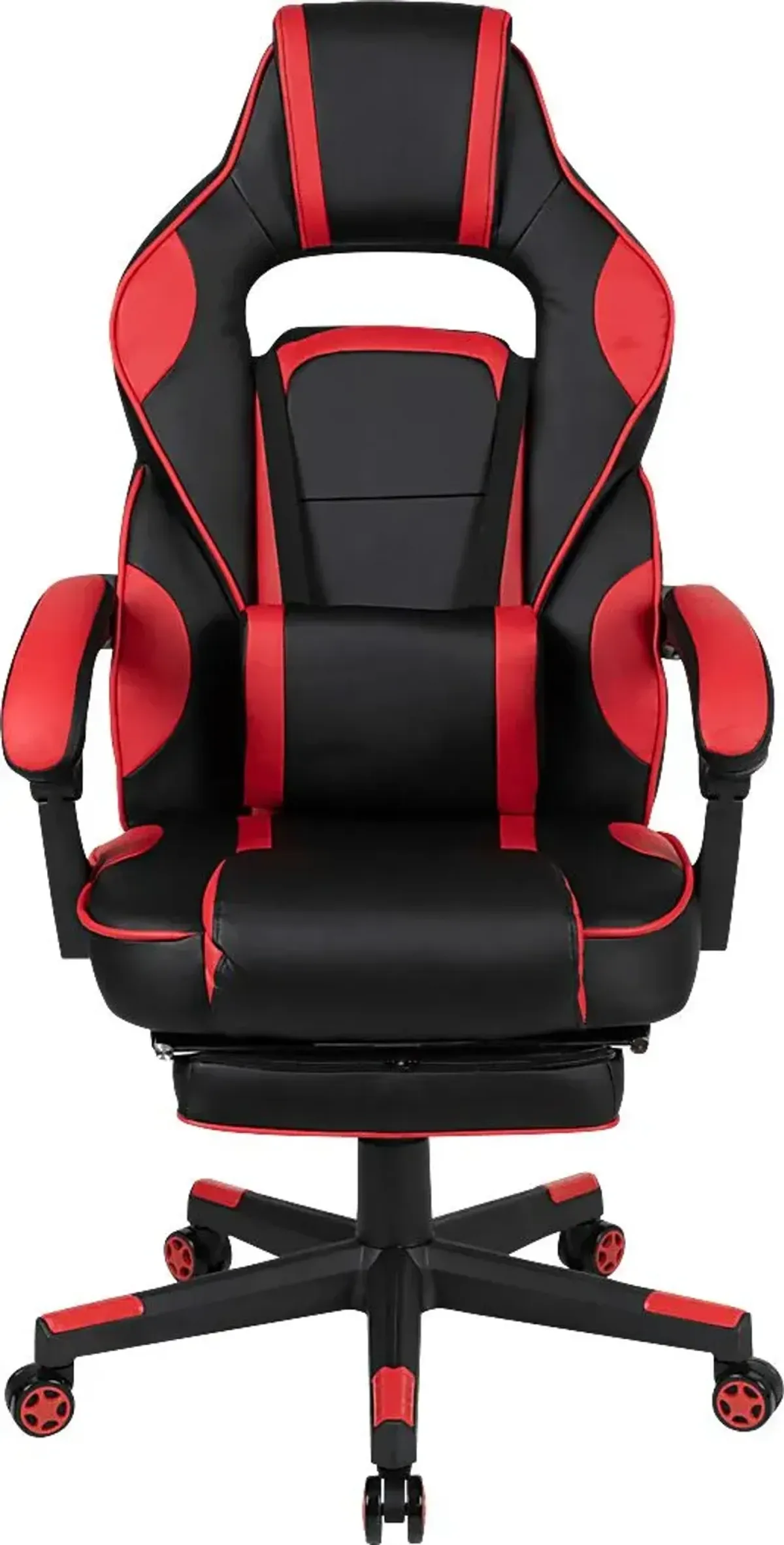 Exfor Red Ergonomic PC Gaming Chair with Footrest