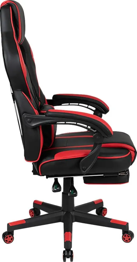 Exfor Red Ergonomic PC Gaming Chair with Footrest