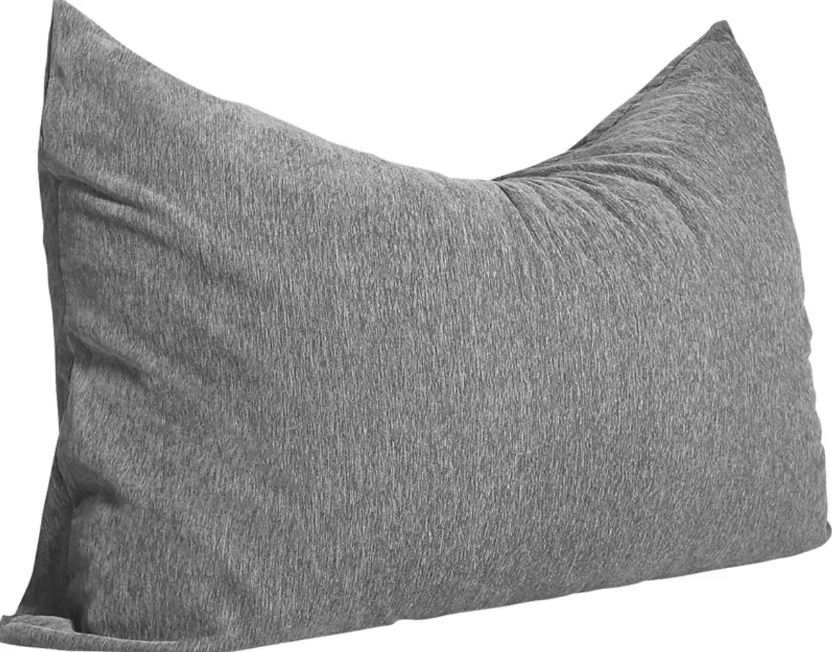 Kids Kimmy Gray Large Bean Bag Cahir and Floor Pillow