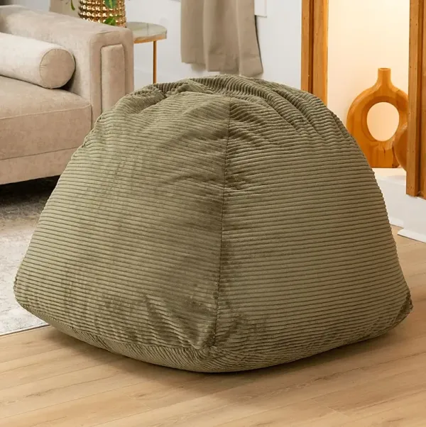 Kids Gumdrop Green Beanbag Chair