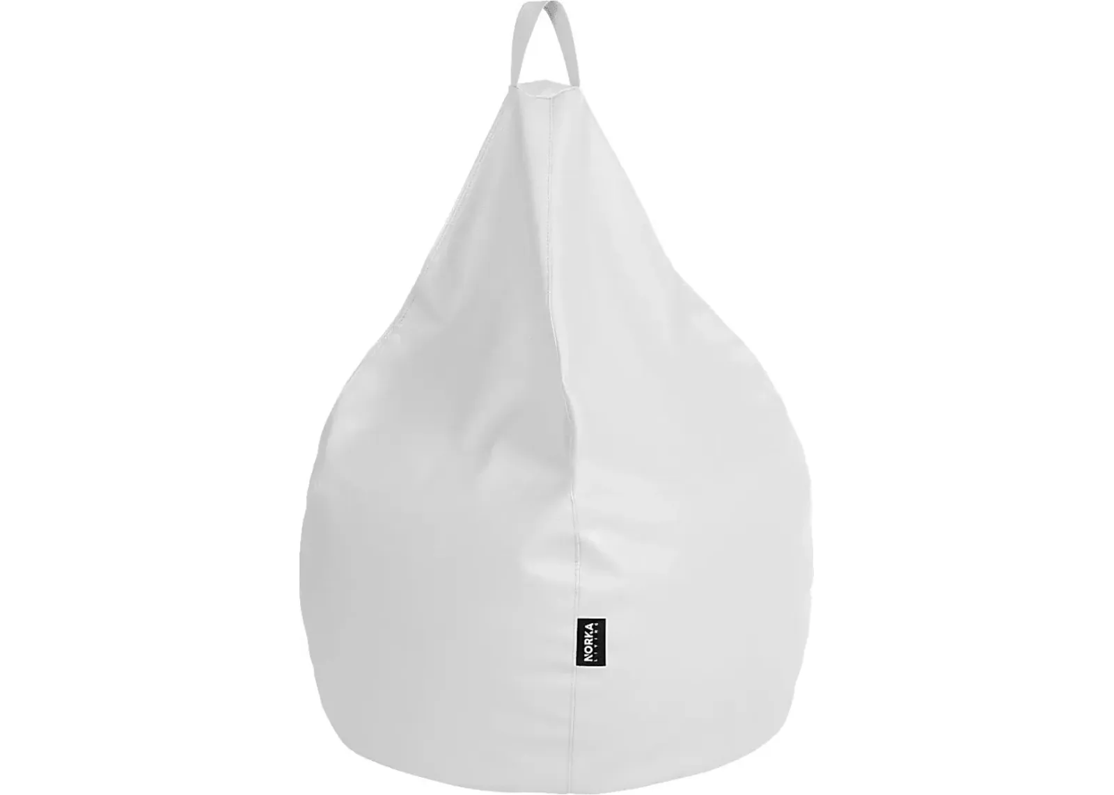 Kids Bright Drop White Bean Bag Chair