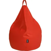 Kids Bright Drop Red Bean Bag Chair