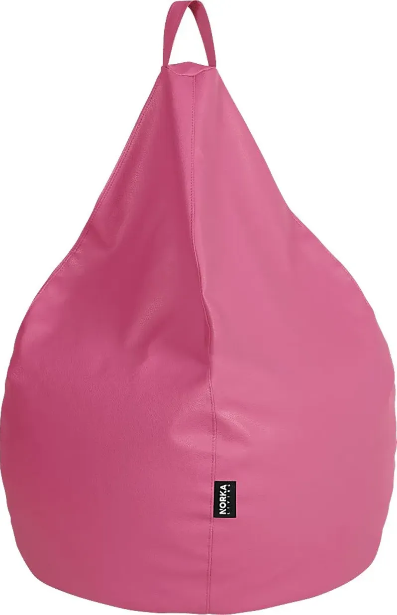 Kids Bright Drop Pink Bean Bag Chair