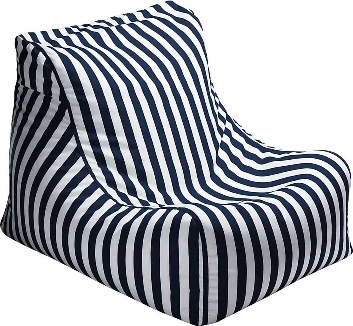 Kids Chatty Garden Navy/White Indoor/Outdoor Bean Bag Chair