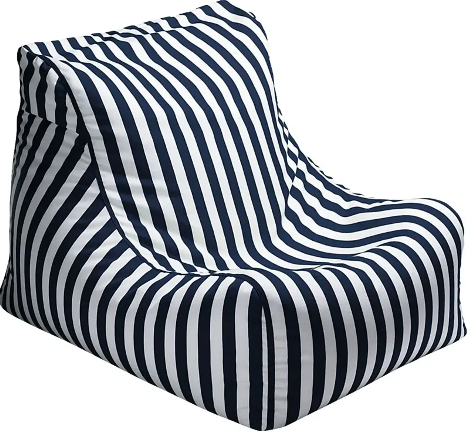 Kids Chatty Garden Navy/White Indoor/Outdoor Bean Bag Chair