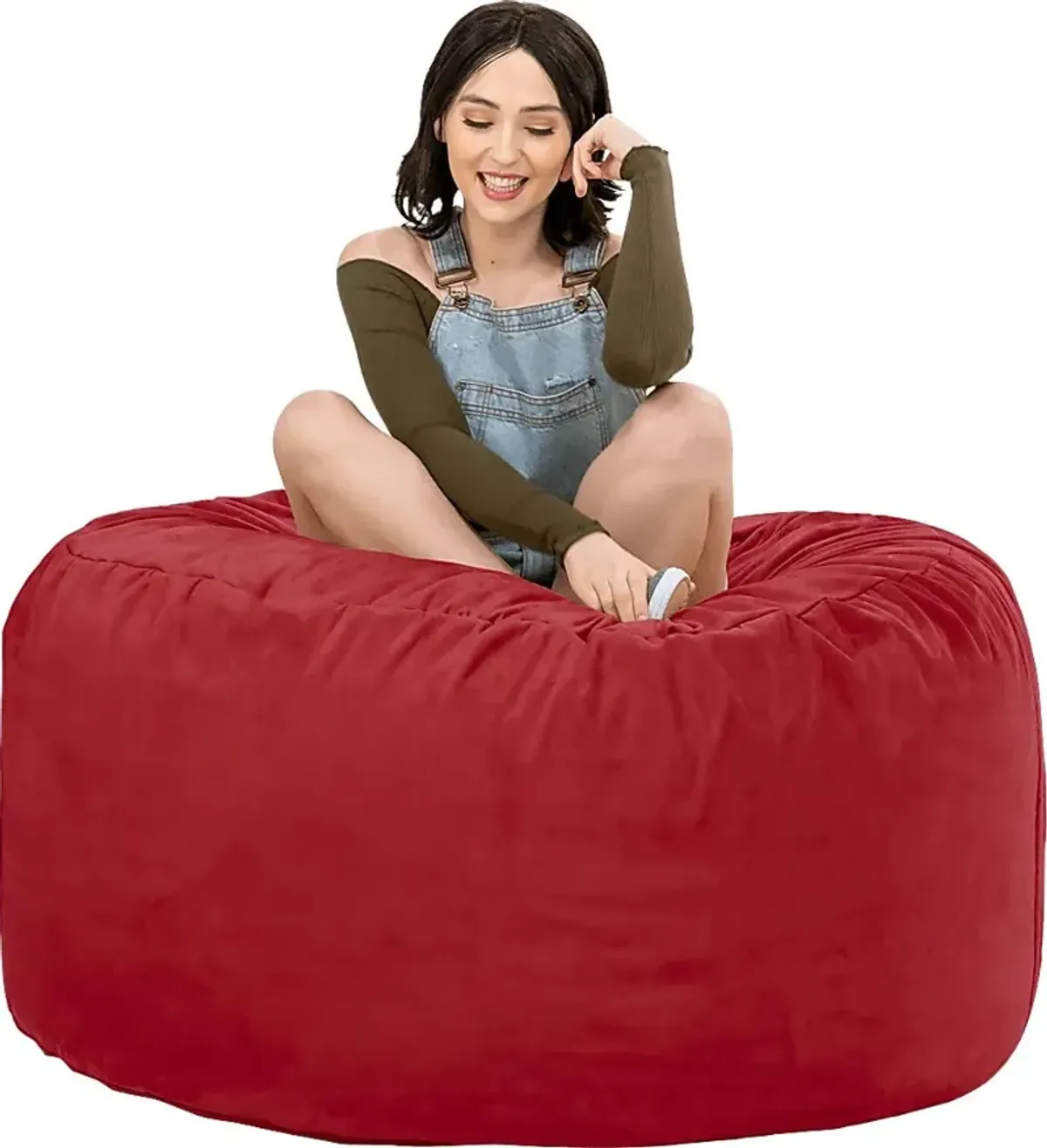 Kids Marshmellow Red Bean Bag Chair