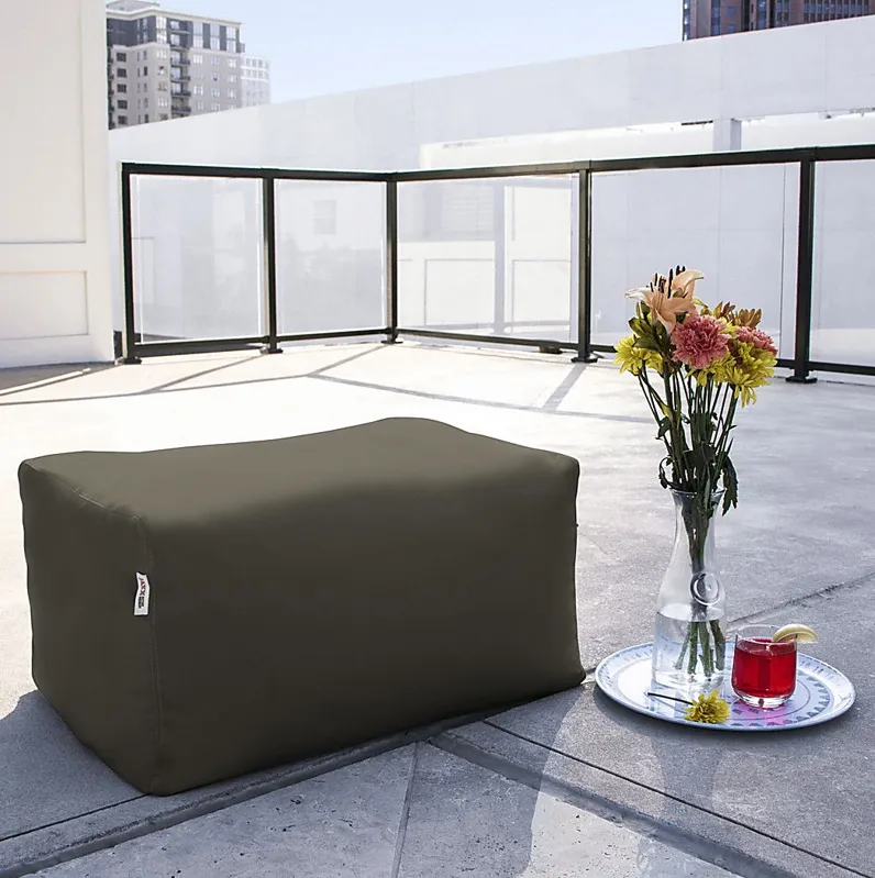 Kids Chatty Garden Taupe Indoor/Outdoor Ottoman