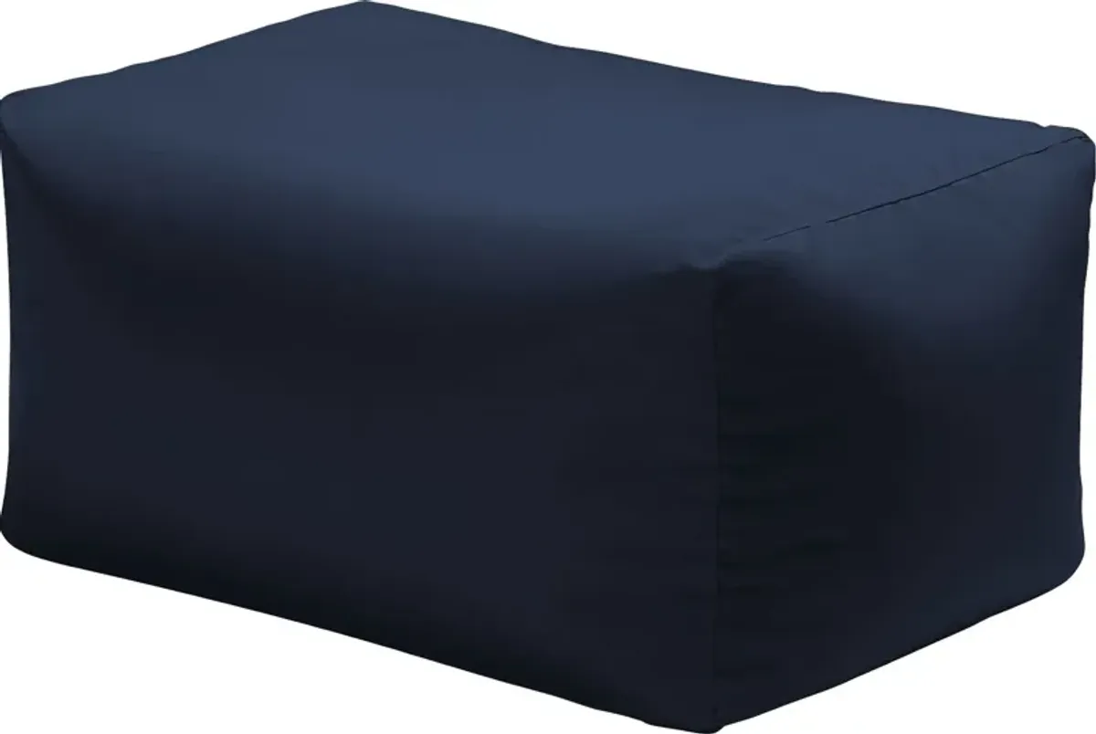 Kids Chatty Garden Navy Indoor/Outdoor Ottoman