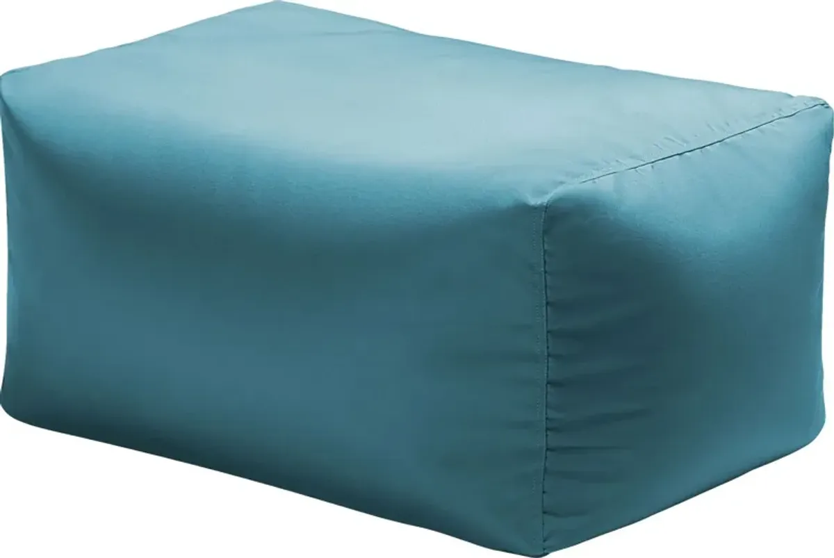 Kids Chatty Garden Blue Indoor/Outdoor Ottoman