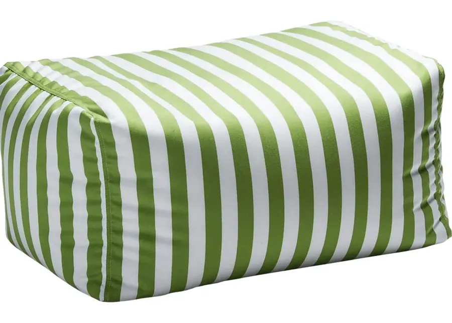 Kids Chatty Garden Green/White Indoor/Outdoor Ottoman