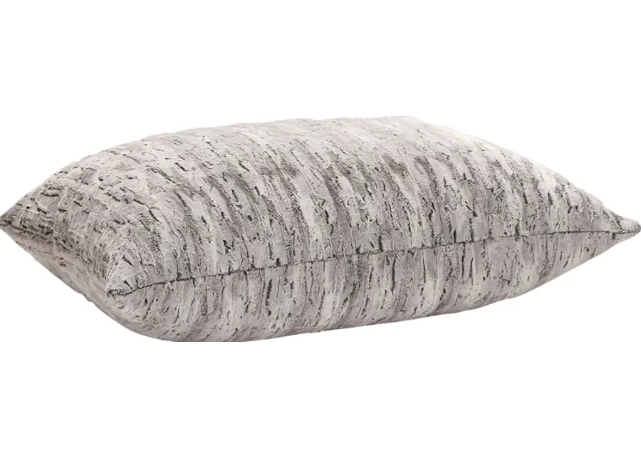 Kids Winter Dream Silver Faux Fur Floor Pillow