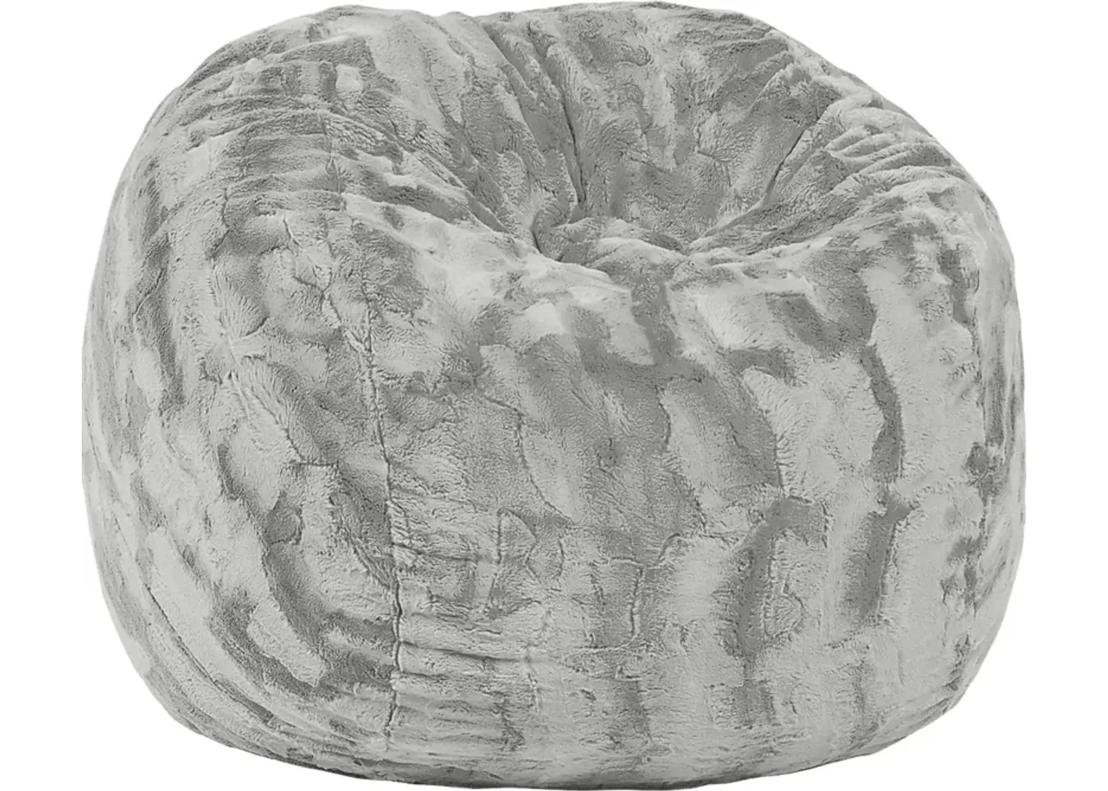 Kids Cushy Cloud Gray Bean Bag Chair