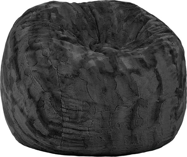 Kids Cushy Cloud Black Bean Bag Chair