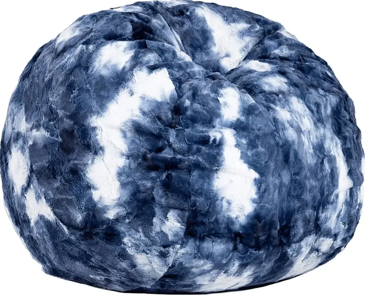 Kids Cushy Cloud Blue Bean Bag Chair