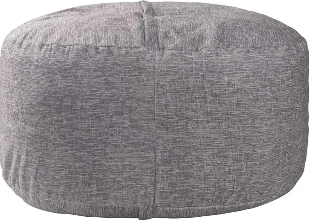 Kids Cushy Cloud L Dove Gray Bean Bag Chair