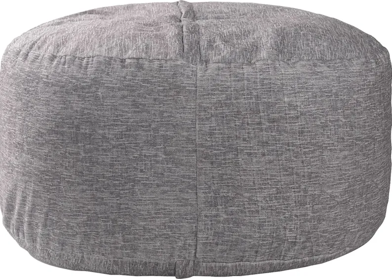 Kids Cushy Cloud L Dove Gray Bean Bag Chair