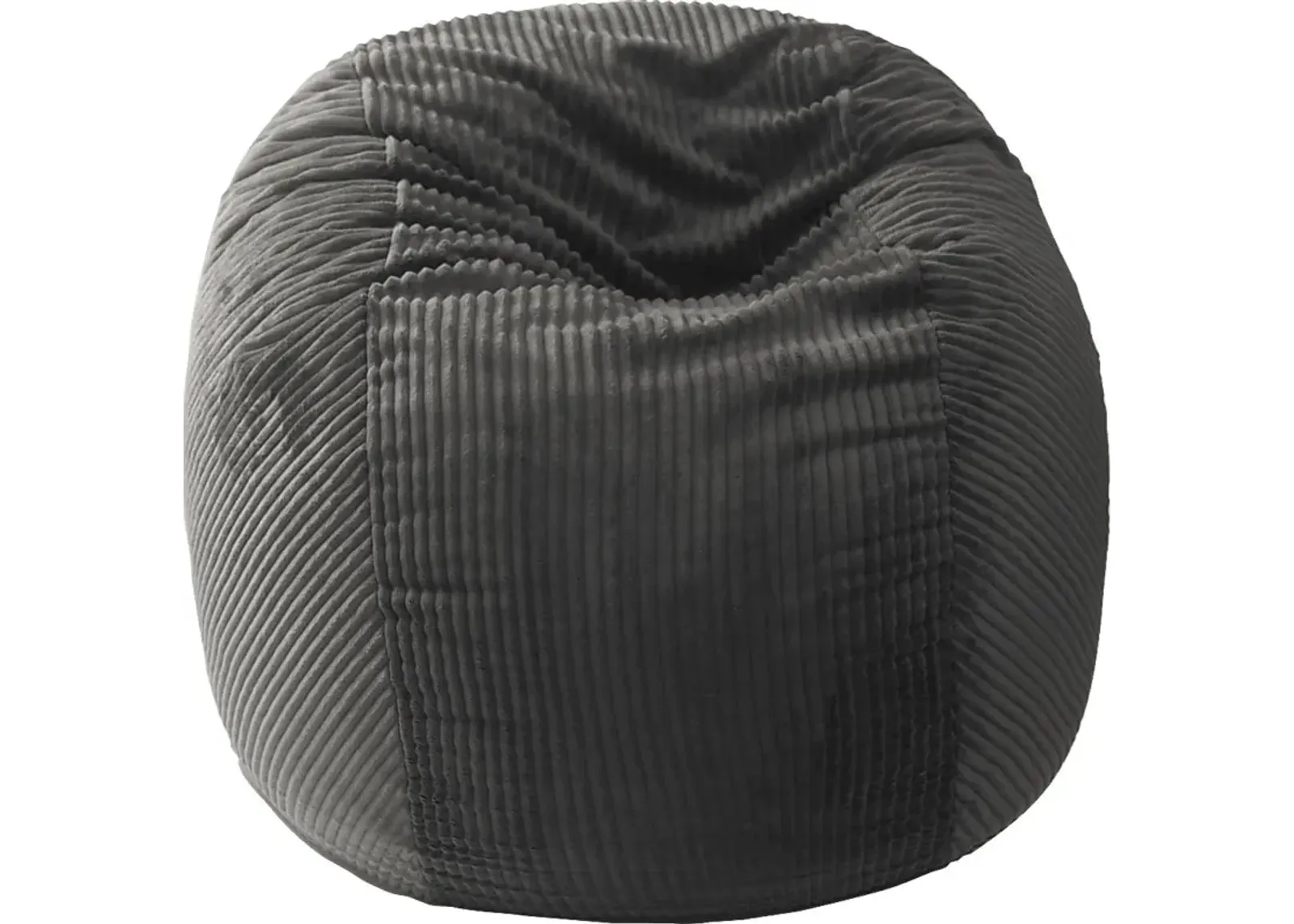 Kids Cushy Cloud L Charcoal Bean Bag Chair