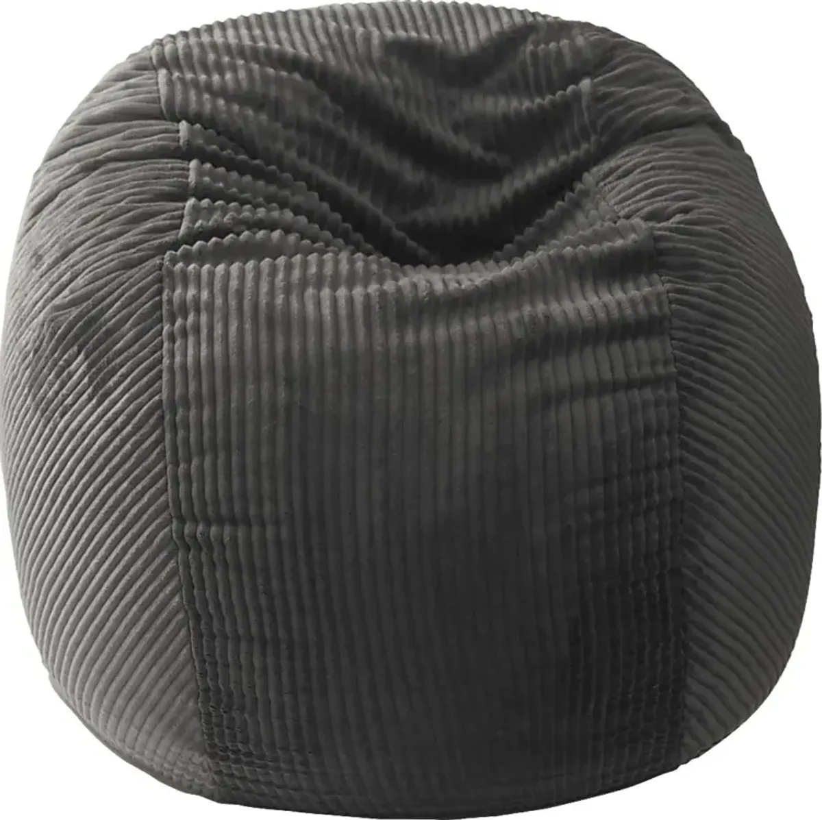 Kids Cushy Cloud L Charcoal Bean Bag Chair