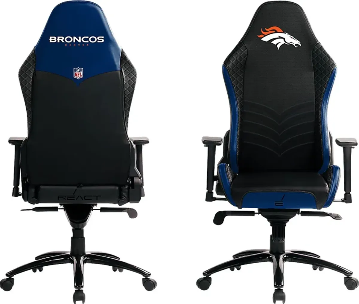 Roguelike NFL Denver Broncos Blue Gaming Chair