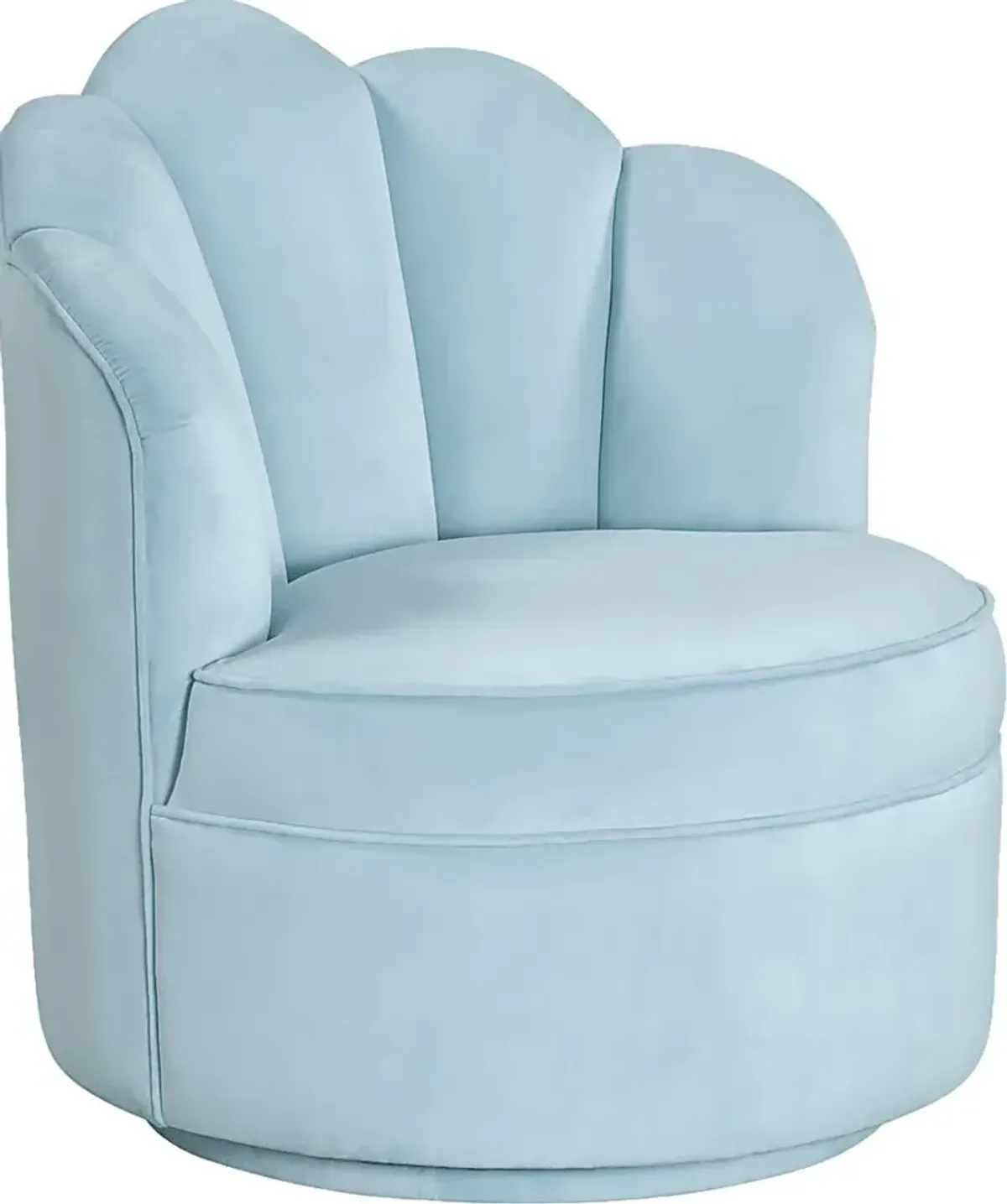 Kids Lucine Turquoise Swivel Arm Chai